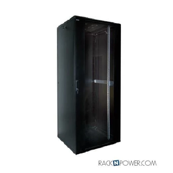 INDORACK Standing Close Rack 42U Glass Door IR11542G Depth 1150mm
